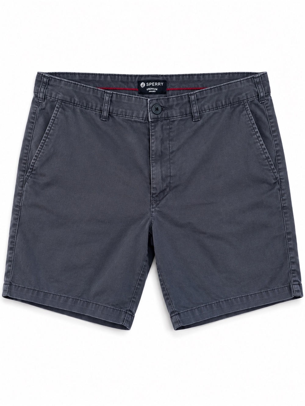 Sperry Men’s 38 Gray Premium Apparel Chino Shorts Casual Preppy